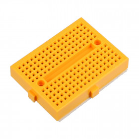 Mini Protoboard 170 Furos Amarelo