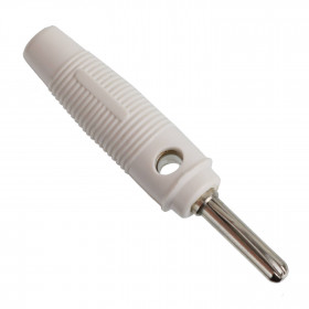 Pino Banana PB151 Branco 4mm com Mola Lateral e Capa Flexível 20A