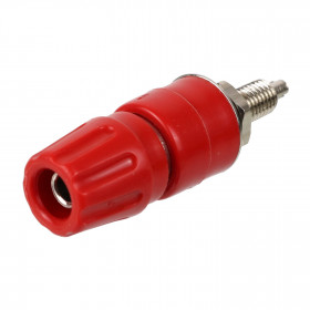 Borne Grande para Pino Banana 4mm B10 Vermelho 25A (Comprimento 54,5mm)