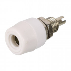 Borne para Pino Banana 4mm B07 Branco 20A