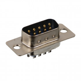 Conector DB9 Macho 180º para Fio