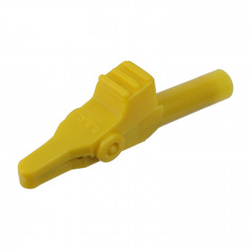 Garra de Jacaré GJ44 Amarela para Pino Banana 60mm 10A