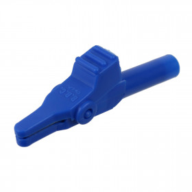 Garra de Jacaré GJ44 Azul para Pino Banana 60mm 10A