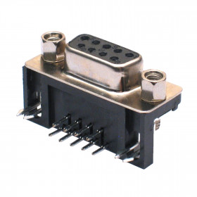 Conector DB9 Fêmea 90º para Placa