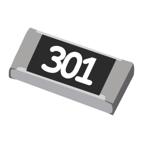 Resistor 300Ω 5% 1/4W SMD 1206 300R