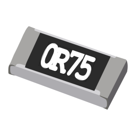 Resistor de Precisão 0,75Ω 1% 1/4W SMD 1206 0,75R 0R75