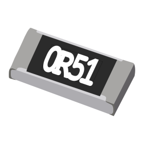 Resistor de Precisão 0,51Ω 1% 1/4W SMD 1206 0,51R 0R51