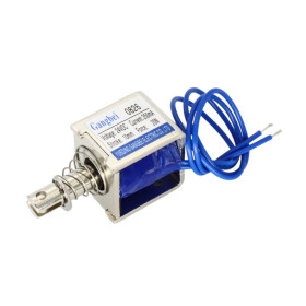 Atuador Solenoide Eletromagnético 24V 350mA 20N Curso 10mm JF-0826B