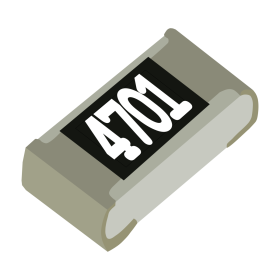 Resistor de Precisão 4,7kΩ 1% 1/8W SMD 0603 4k7