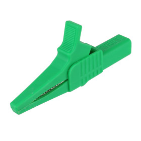 Garra de Jacaré Tipo Golfinho GJ50 Verde para Pino Banana 83,5mm 32A