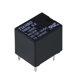 Mini Rele 12V 20A 1 Contato Reversível 5 Pinos Tianbo TRKM S-Z