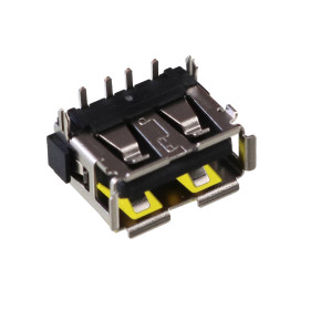 Conector USB Fêmea para Placa 90° Curto UTNE04C-T1-25