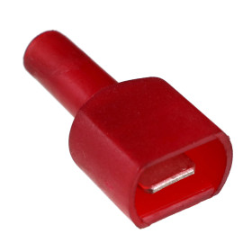 Terminal Faston Macho 6,3mm Todo Pré Isolado Vermelho 0,5-1,5mm²
