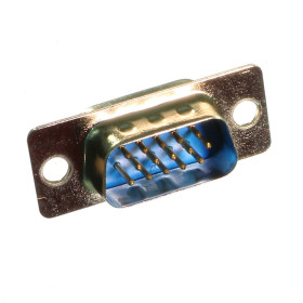 Conector DB15 VGA Macho 180º para Fio