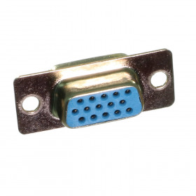 Conector DB15 VGA Fêmea 180º para Fio