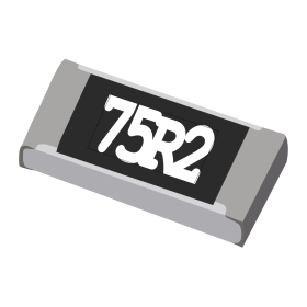 Resistor de Precisão 73,2Ω 1% 3/4W SMD 2010 73R2 73,2R