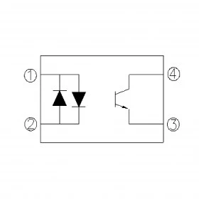 EL354N Optoacoplador com Fototransistor e Entrada AC