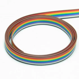 Cabo Flat Colorido 10 Vias Passo 1,27mm 26AWG (metro)