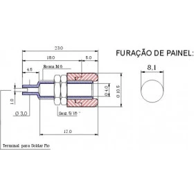 Borne para Pino Banana 4mm B07 Amarelo 20A