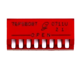 Chave Dipswitch 8 Vias 90° Vermelha