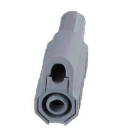 PB981D - Pino Banana 4mm de Segurança com Derivação Cinza