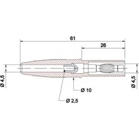 Pino Banana de Segurança PS881 Verde 4mm com Mola e Capa Flexível 20A