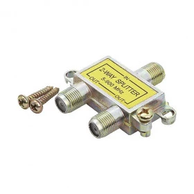Divisor 2 Vias para Conector Tipo F para Antena 5-900MHz