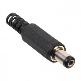 Plug P4 2,5mm Preto Plástico com Rabicho
