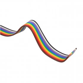 Cabo Flat Colorido 12 Vias Passo 1,27mm 26AWG (metro)