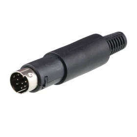 Conector Plug Mini Din 8 Vias Macho