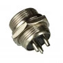 Conector de Aviação Circular Mike GX16 3 Vias Macho para Painel